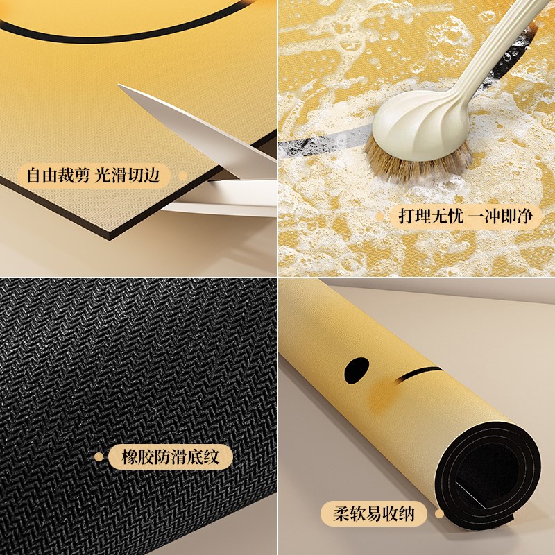 滚筒洗衣机盖垫布矽藻泥防水防晒罩套冰箱床头柜防滑防尘台面垫子