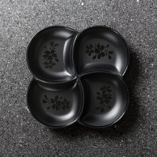 密胺火锅小菜四宫格拼盘卤味盘子四格分格备菜分餐凉菜分隔盘餐盘