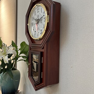 电子钟表静音扫秒音乐整点报时夜间自动止报挂钟摆钟复古八卦时钟