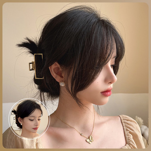 真发八字刘海假发片假发女自然前额中分假刘海网红法式长鬓角贴片