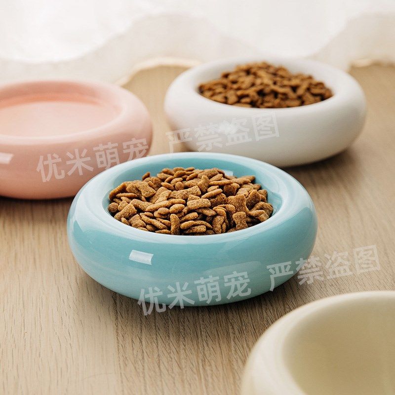 陶瓷宠物碗猫碗狗碗猫咪粮食碗甜甜圈食器水碗瓷碗猫罐头零食碗,宠物/宠物食品及用品,猫狗碗/慢食碗,淘宝优惠券,粉丝福利购,淘宝优惠卷
