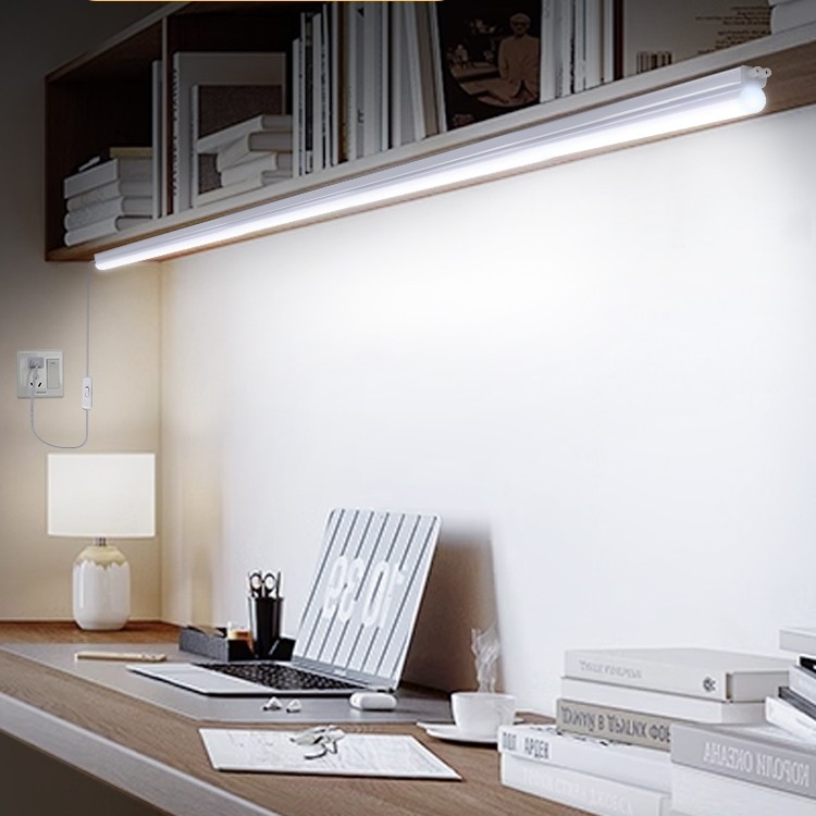 超长书桌吸顶灯免安装自粘直插式磁吸学习护眼灯长条台灯写字阅读