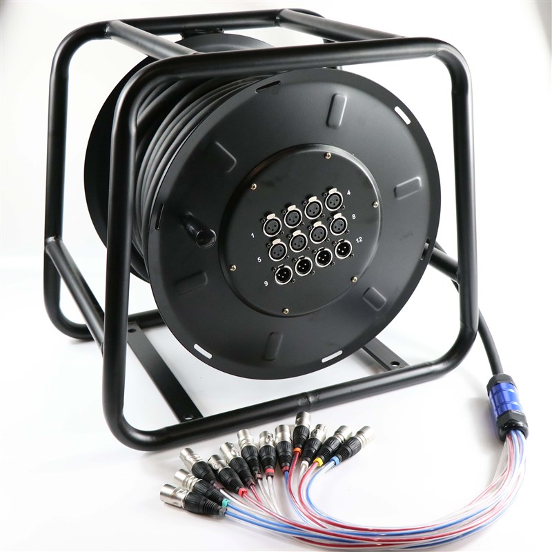 8~12~16~24~32~40路舞台电缆车30米/多芯信号缆/信号线灯光缆车