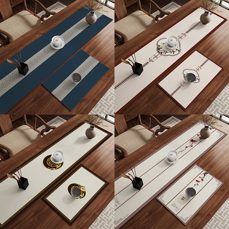 新中式硅藻泥禅意桌旗茶席垫布茶桌专用吸水茶垫茶台桌布隔热垫子,居家布艺,桌旗,淘宝优惠券,粉丝福利购,淘宝优惠卷