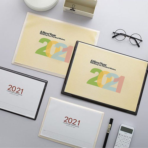 2022年大班台垫办公桌面台历垫日历2021年记事鼠标垫企业定做定制