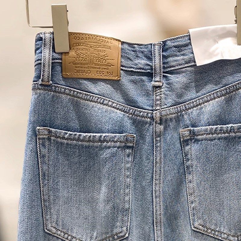 梨形身材大码女装胖妹妹mm浅色牛仔哈伦秋季宽松显瘦阔腿老爹裤子,女装/女士精品,大码裤装,淘宝优惠券,粉丝福利购,淘宝优惠卷