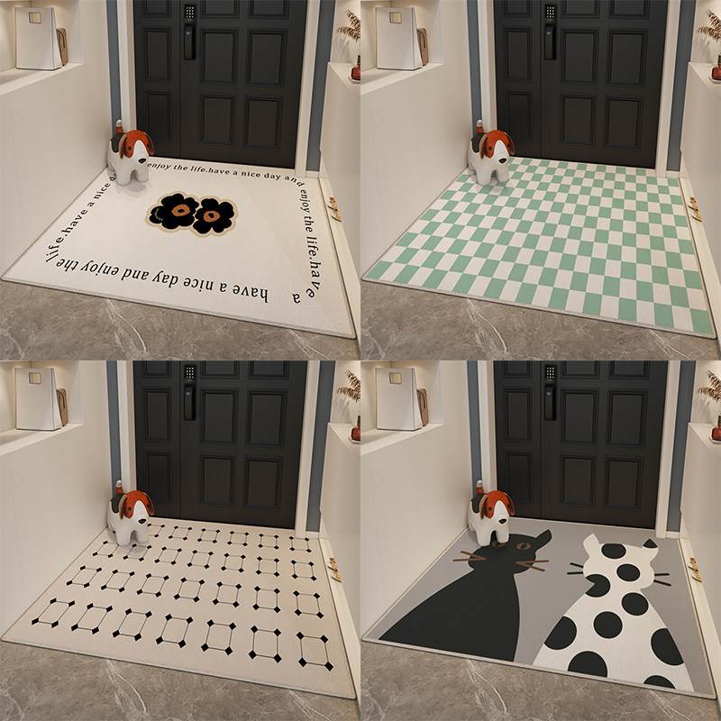 北欧风入户门地垫高级入门户门垫2022新款门内大尺寸毛绒进门脚垫,居家布艺,入户地垫,淘宝优惠券,粉丝福利购,淘宝优惠卷