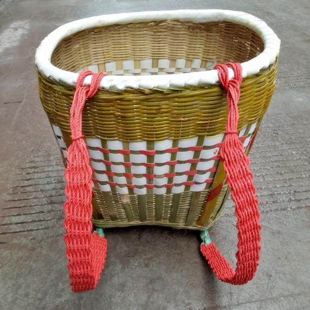 61K3竹编大小背篓家用买菜采茶竹蔑筐收纳筐采摘背篼舞蹈表演,纺织面料/辅料/配套,纺织机械配件,淘宝优惠券,粉丝福利购,淘宝优惠卷