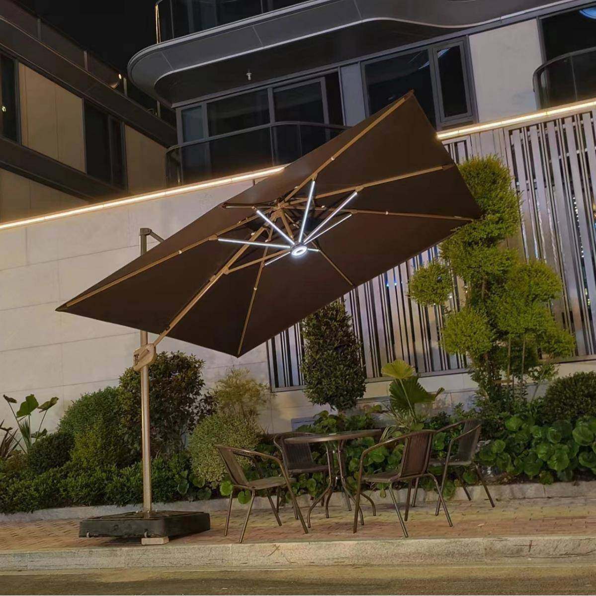 罗马伞户外庭院伞阳台公园露台摆摊露营led大型伞太阳能灯伞,纺织面料/辅料/配套,纺织机械配件,淘宝优惠券,粉丝福利购,淘宝优惠卷