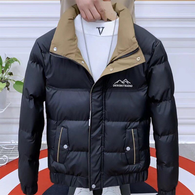 冬季新款男士棉衣韩版修身短款加厚保暖纯L色休闲爆款棉服袄子外