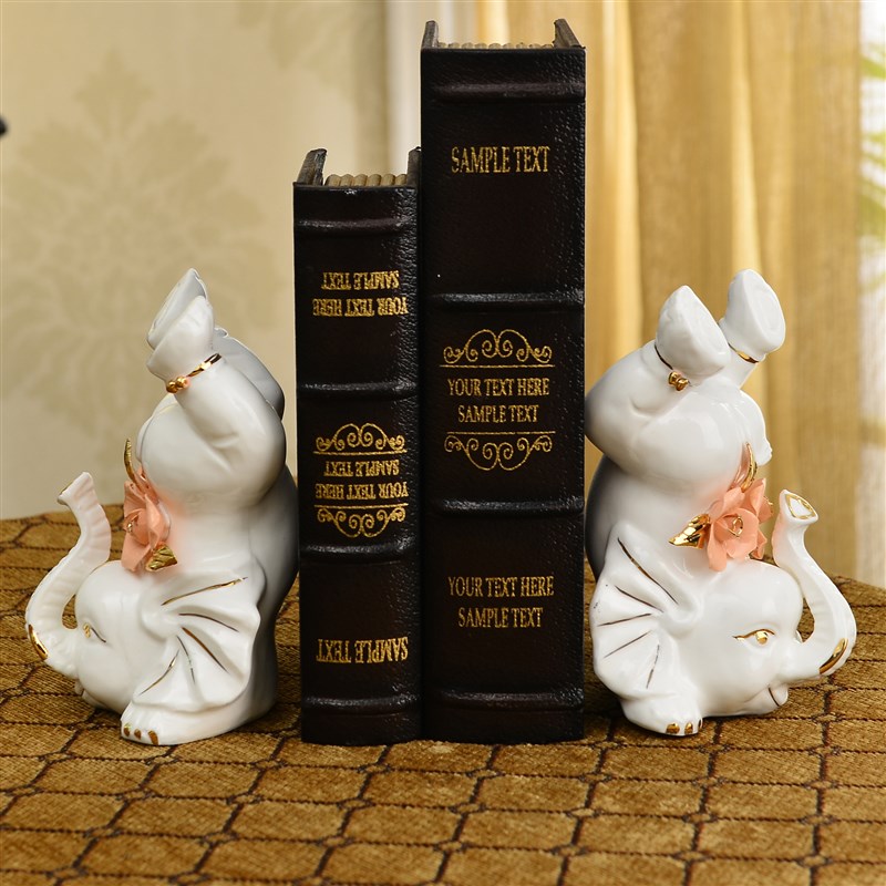 结婚礼物现代陶瓷大象家居酒柜装饰品客厅电视柜新房卧室象小摆件