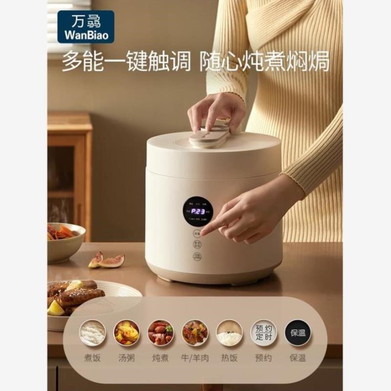 升四人22.534高压锅人电高L压力锅F1智能电多功能家用迷你一全自