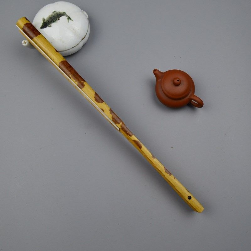 高货文玩宣纸折扇8.5寸26方天然斑竹黑湘妃竹扇骨排口1.3厘米底净