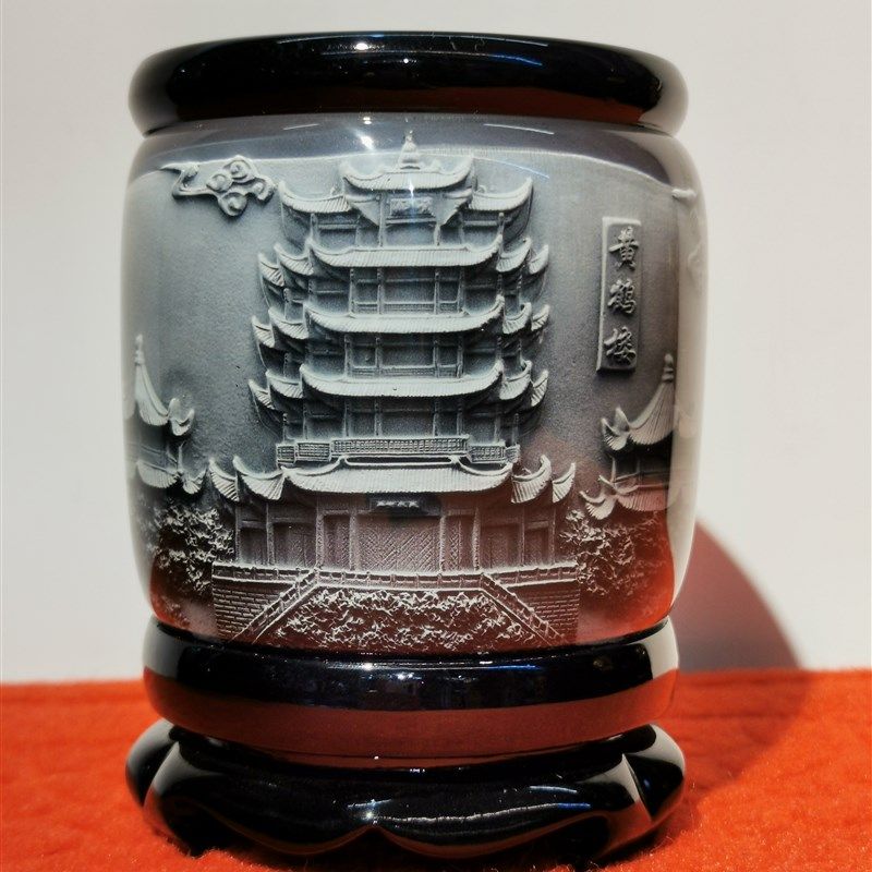武汉特色礼品黄鹤楼纪念品旅游文创教师节摆件办公室笔筒实用礼物