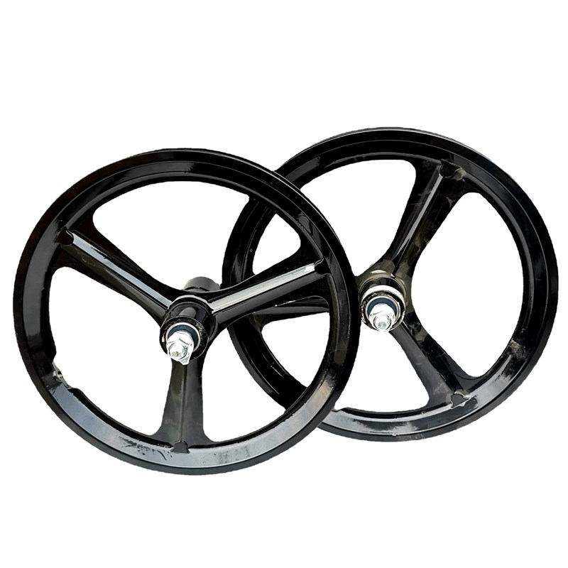 儿童自行车前后轮组12/1//22寸碟刹变速 一体轮车圈配件用品