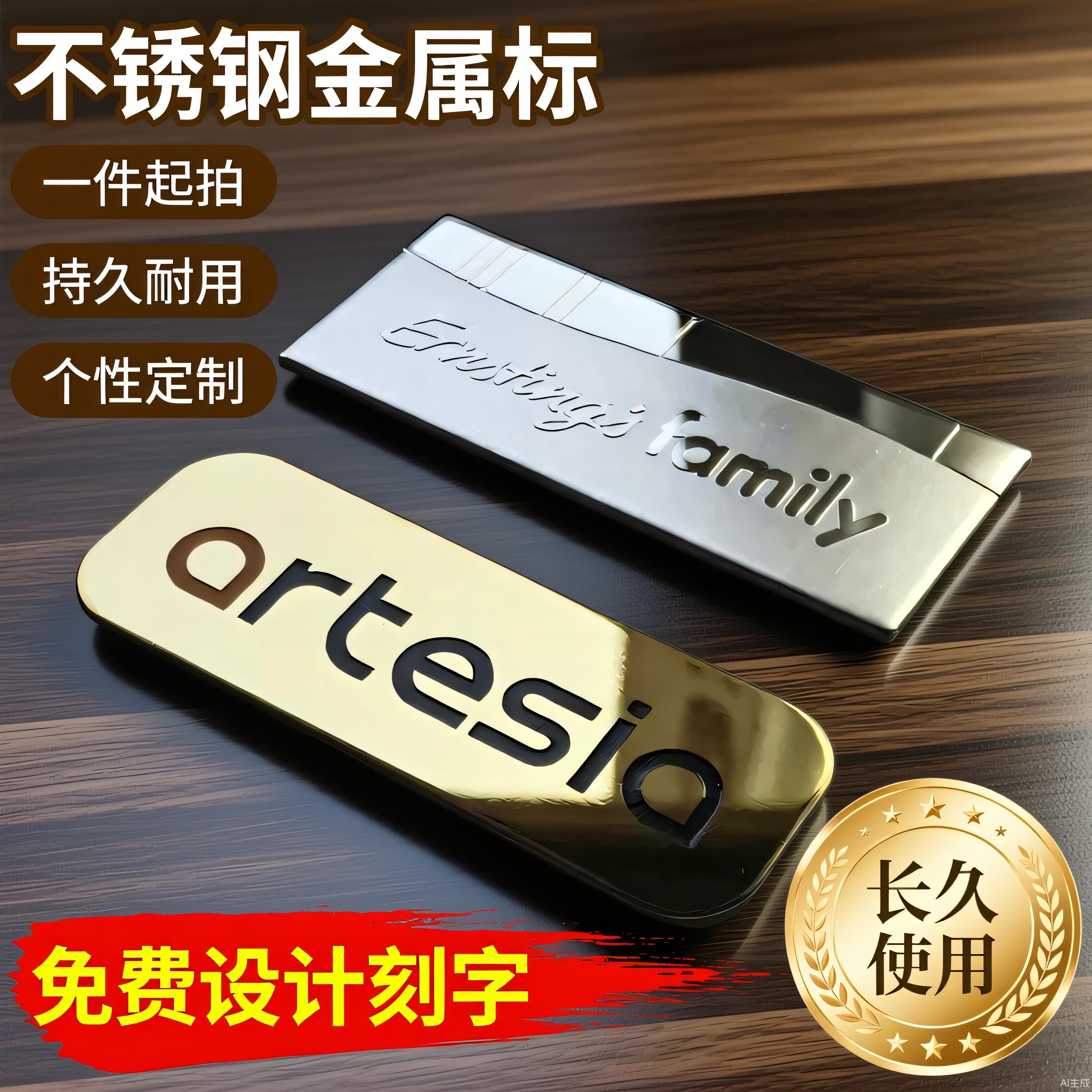 厂家铭牌定做金属标牌不锈钢腐蚀镜面丝印铝板拉丝铜牌制作定制