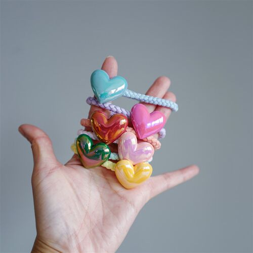 卡通爱心儿童发圈女生扎头发皮筋不伤发高弹力发绳头绳皮套马尾扎