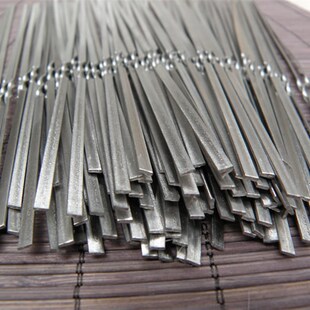 45厘米长不锈钢烧烤签子扁钢签加厚加宽羊肉串烤肉烤串工具商用