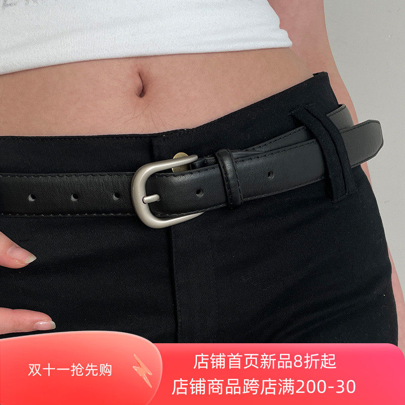 腰带女2023新款装饰配裙子简约百搭夏季细皮带韩版牛仔裤带黑色潮,服饰配件/皮带/帽子/围巾,腰带/皮带/腰链,淘宝优惠券,粉丝福利购,淘宝优惠卷