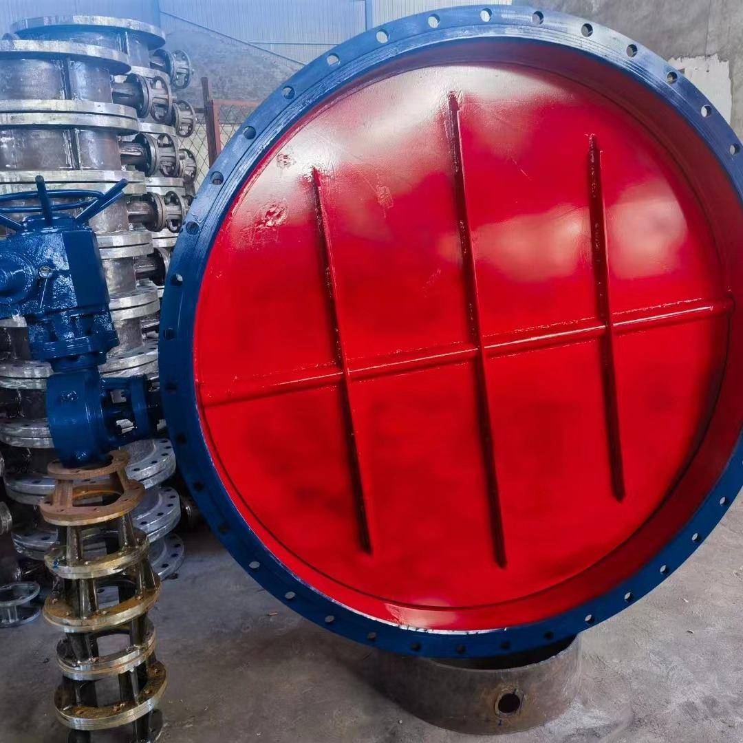 铸钢通风蝶阀D341-10CDN2000双偏心硬密封蝶阀D342W-16C