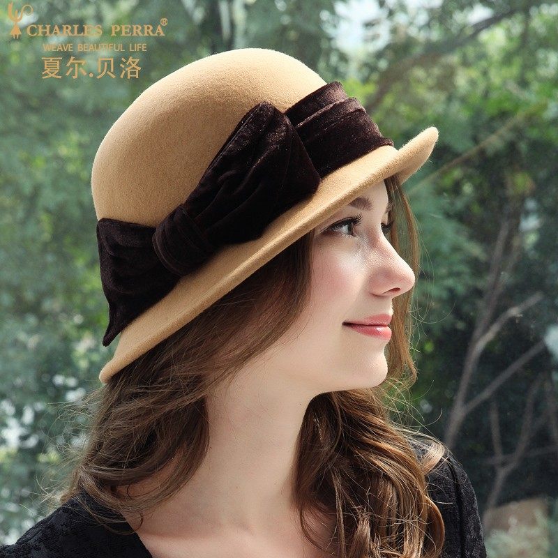 秋冬帽子女保暖羊毛毡帽英伦复古小礼帽韩版卷边定型帽适合圆脸,服饰配件/皮带/帽子/围巾,帽子,淘宝优惠券,粉丝福利购,淘宝优惠卷