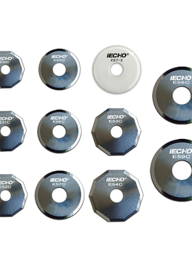 爱科E50 E51 E52 E53 E54 E55 E56 E57 E58C陶瓷十边形轮刀圆刀片