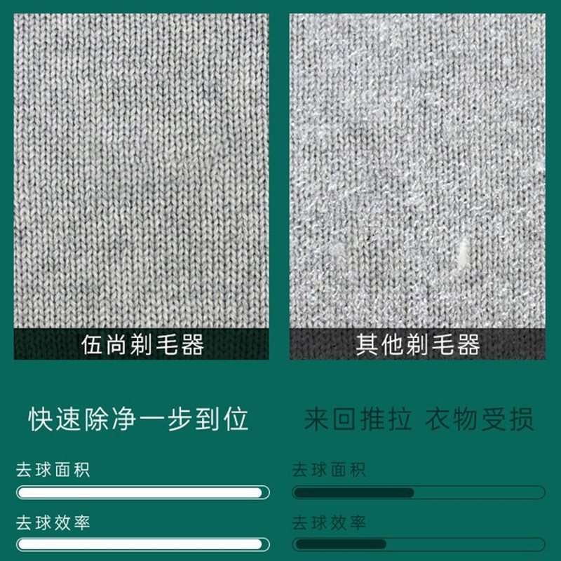伍尚充电剃毛器衣服起球去球器除毛球修剪器毛衣去刮打毛机家用9W