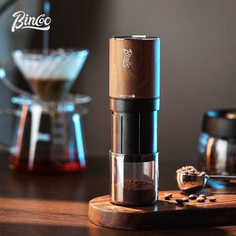 Bin Coo电动磨豆机小型咖啡机手冲磨咖啡豆便携钢芯自动研磨机器