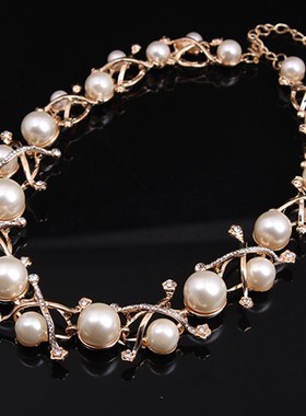 珍珠项链 网红女 韩版简约学生锁骨链送妈妈百搭连衣裙吊坠配饰品