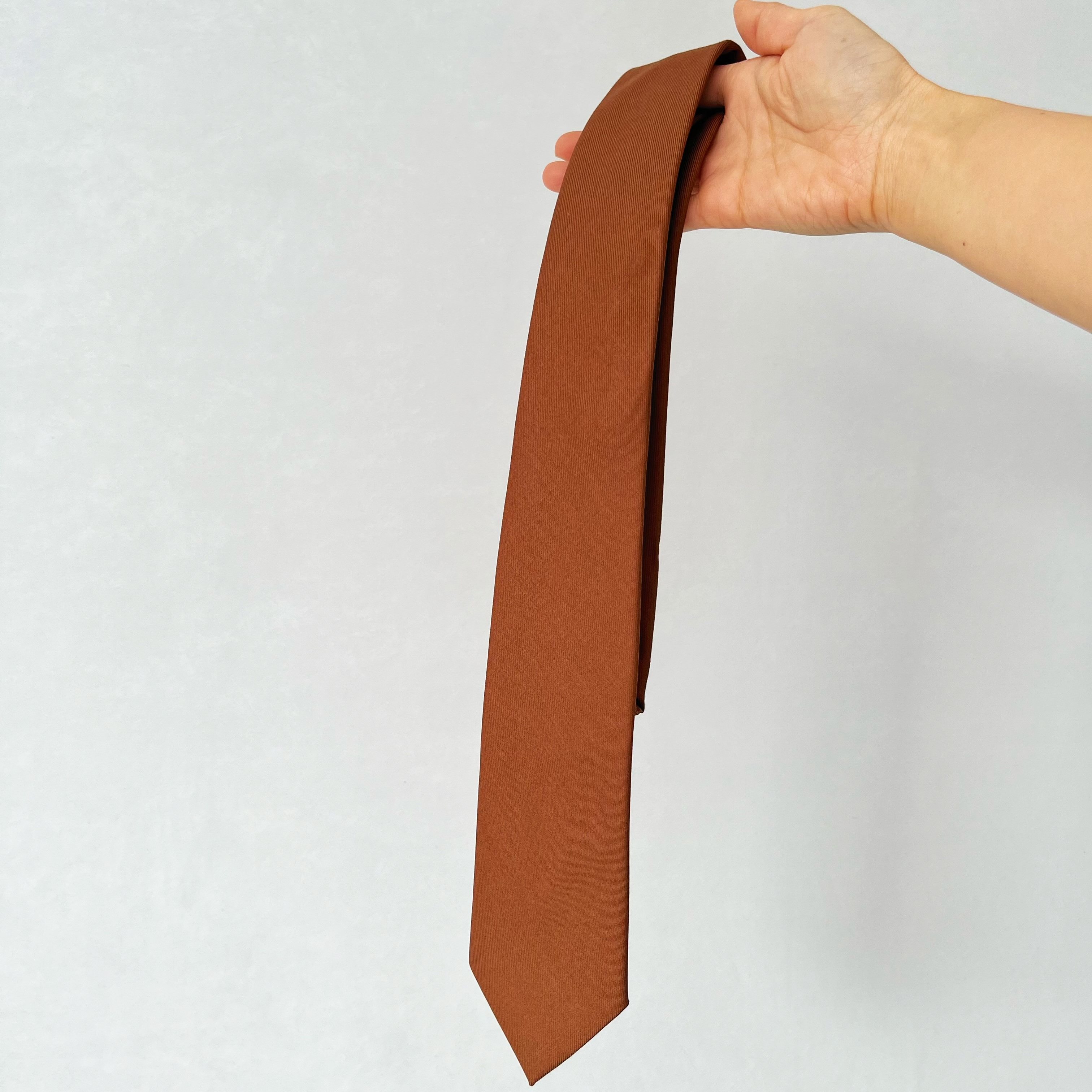 2026款纯色简约领带男士复古百搭韩版女学生制服西服棕色手打领带
