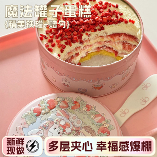 精致铁罐 顺丰 多口味蛋糕巧克力罐子盒子蛋糕铁盒甜品零食送人