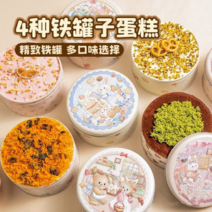 顺丰魔法罐子蛋糕网红铁盒子巧克力开心果甜品动物奶油零食小蛋糕