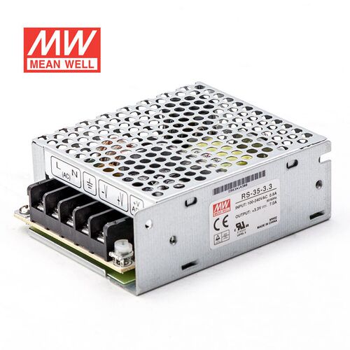 明纬RS-35-3.3开关电源直流DC稳压变压器监控(35W左右)3.3V7A输出