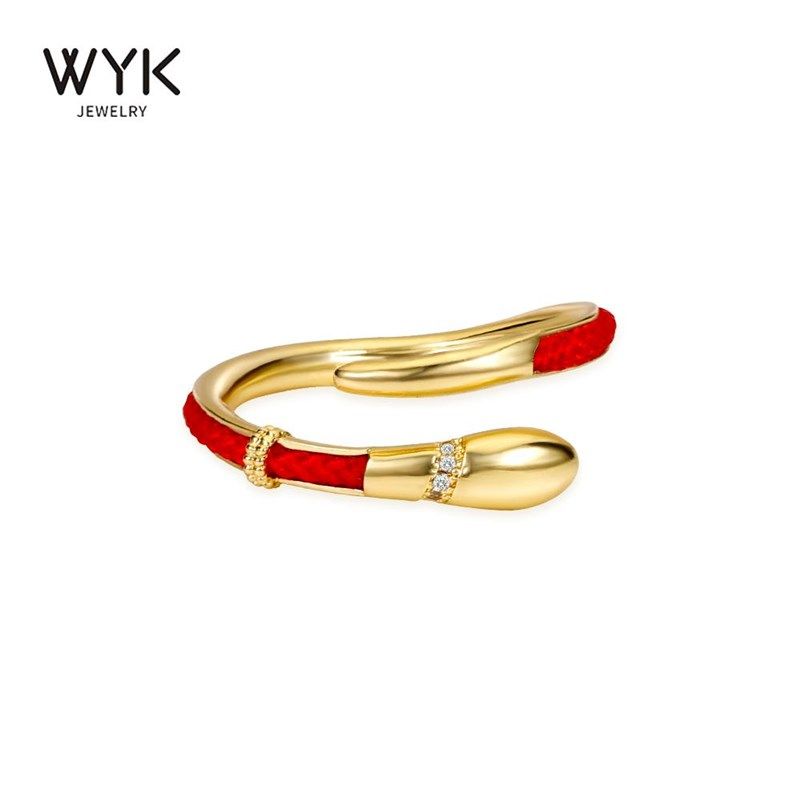 【新年礼物】红绳开口小灵蛇形戒指女小众新中式蛇年本命年食指环,饰品/流行首饰/时尚饰品新,戒指/指环,淘宝优惠券,粉丝福利购,淘宝优惠卷