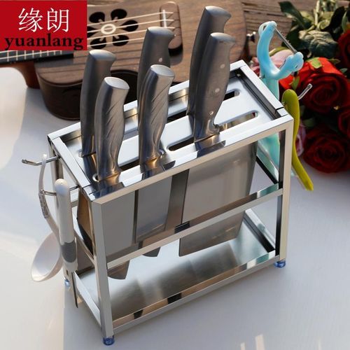 置物架收纳架用品用具壁挂式放刀架刀具刀座不锈钢厨房刀架菜刀架