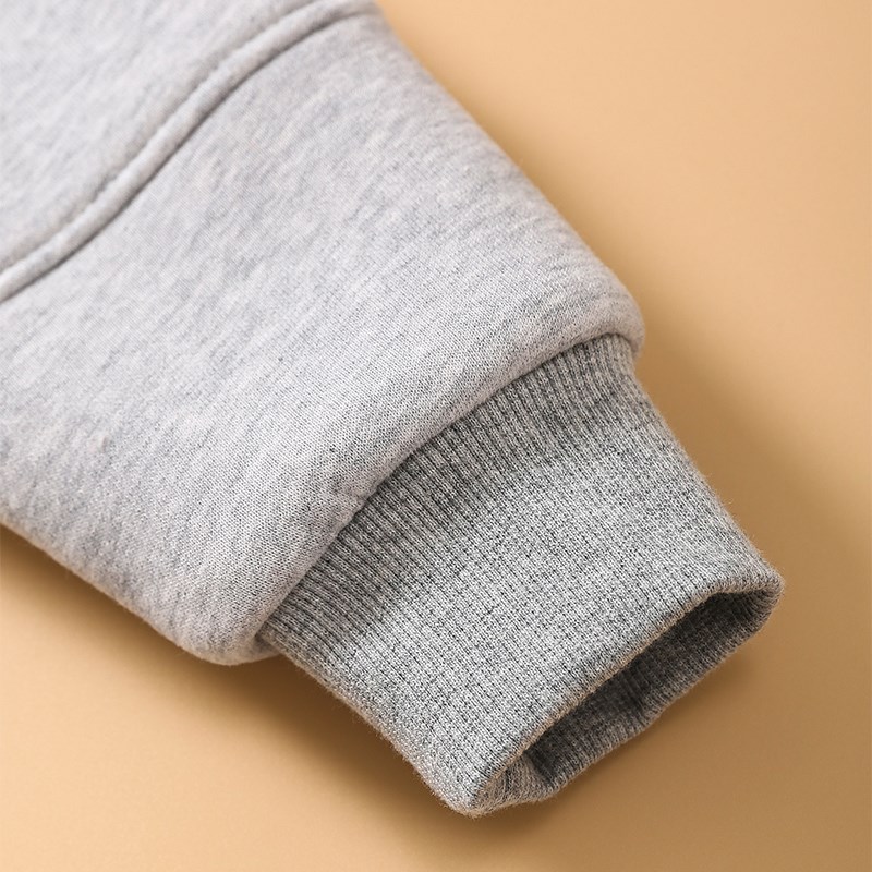 小数点女童秋冬新款连帽外套双层女宝宝开衫卫衣儿童保暖上衣秋装