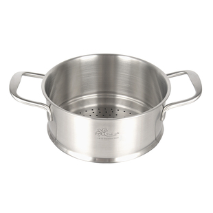 316不锈钢汤锅蒸锅可叠加蒸屉小煮锅宝宝辅食锅电磁炉通用16-18cm