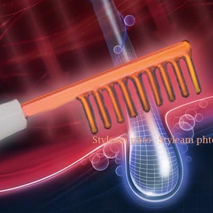 头皮电疗仪高频梳毛囊按摩刷玻璃梳高周波红光导入吸收养育发臭氧