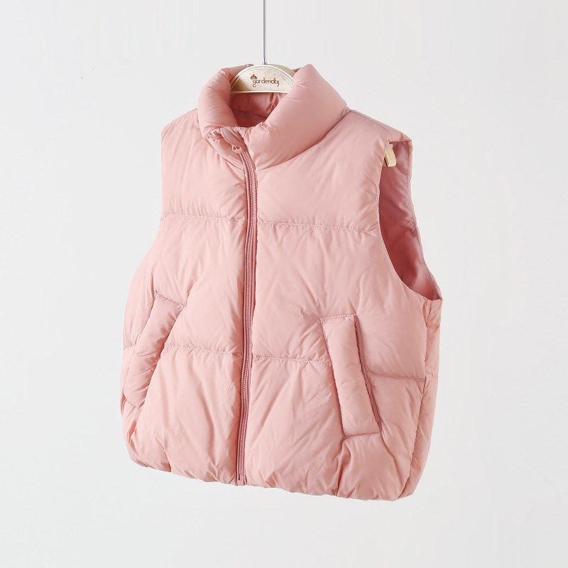 婴儿鹅绒马甲秋冬女宝宝立领面包羽绒马夹小女孩保暖加厚背心叠穿,童装/婴儿装/亲子装,羽绒马甲,淘宝优惠券,粉丝福利购,淘宝优惠卷
