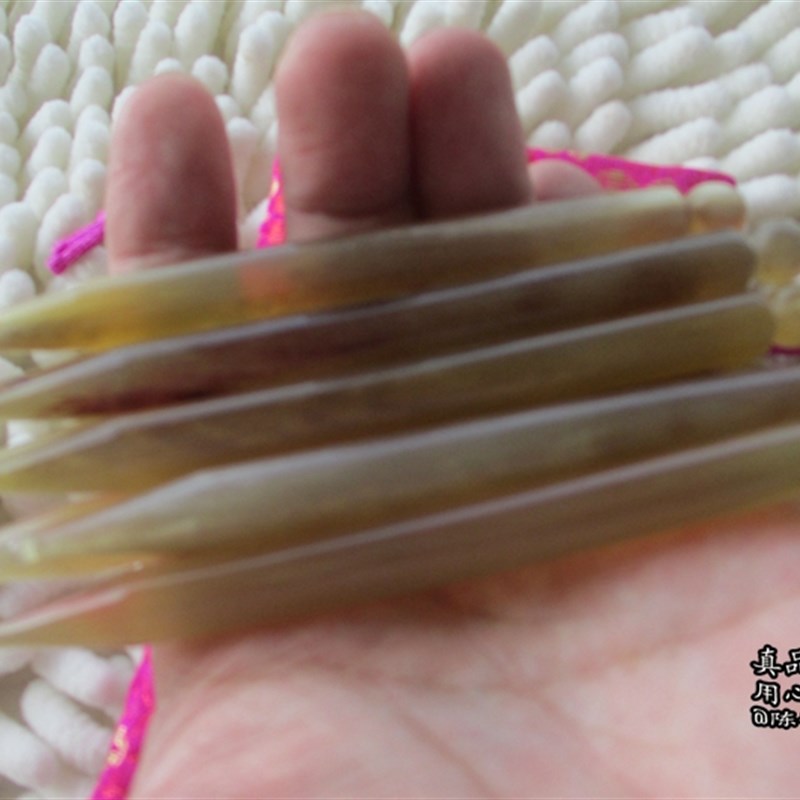 美容点穴笔纯天然黑水牛角羊角拔筋棒面部眼部拨筋棒按摩松筋包邮