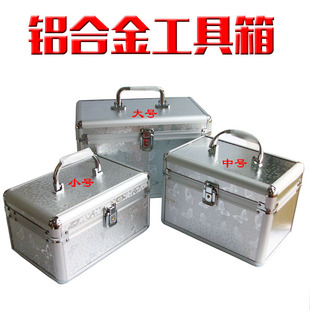 专业铝合金采耳工具箱 有夹层 可放下震子头灯 鹤毛 鹤毛鸡毛手灯