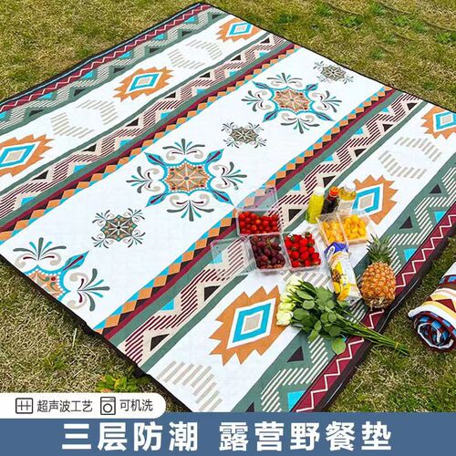野餐垫防潮垫帐篷内地毯垫子户外B露营布加厚防水春游野餐草坪地