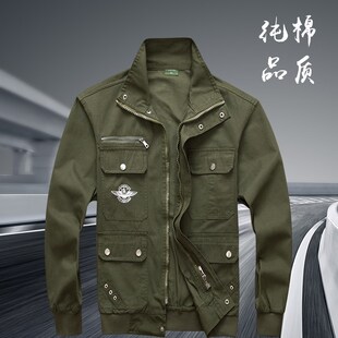 工作服套装男上衣春秋季劳保服纯棉耐磨电焊衣服防烫焊工劳动工装