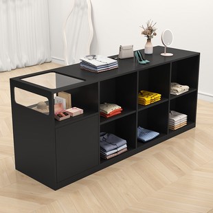 吧台桌前台接待收银台店铺小型女装服装I咖啡店超市柜台展示柜一