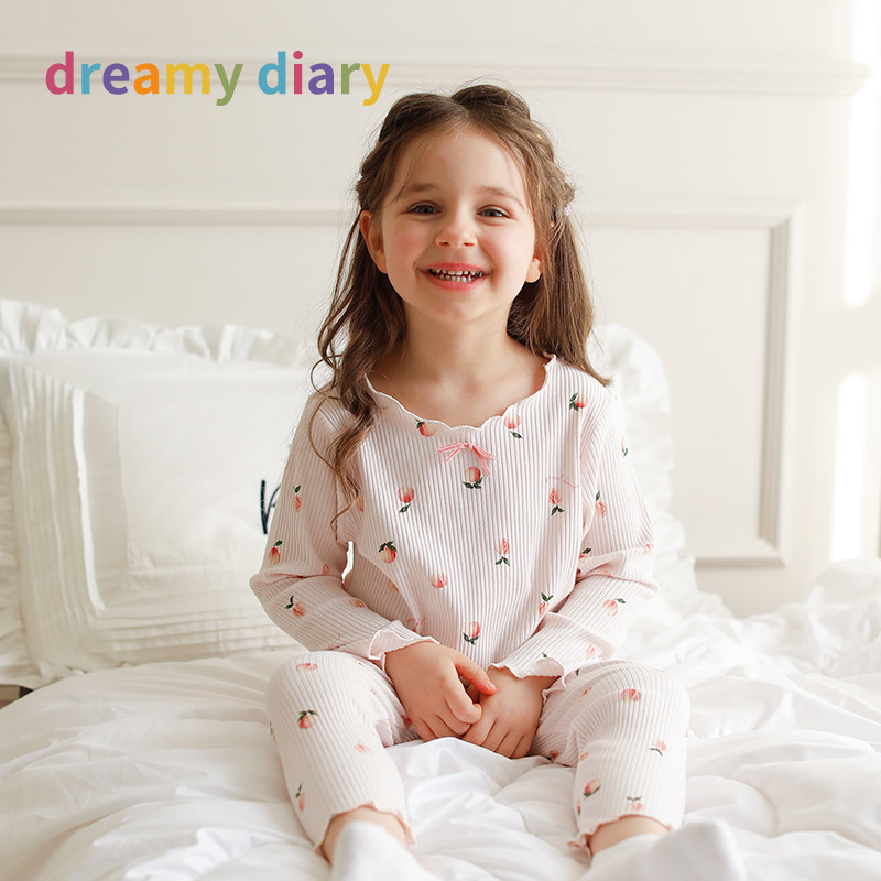 儿童秋衣秋裤打底女童宝宝女孩可爱纯棉保暖内衣套装春秋冬季睡衣,童装/婴儿装/亲子装,内衣套装,淘宝优惠券,粉丝福利购,淘宝优惠卷