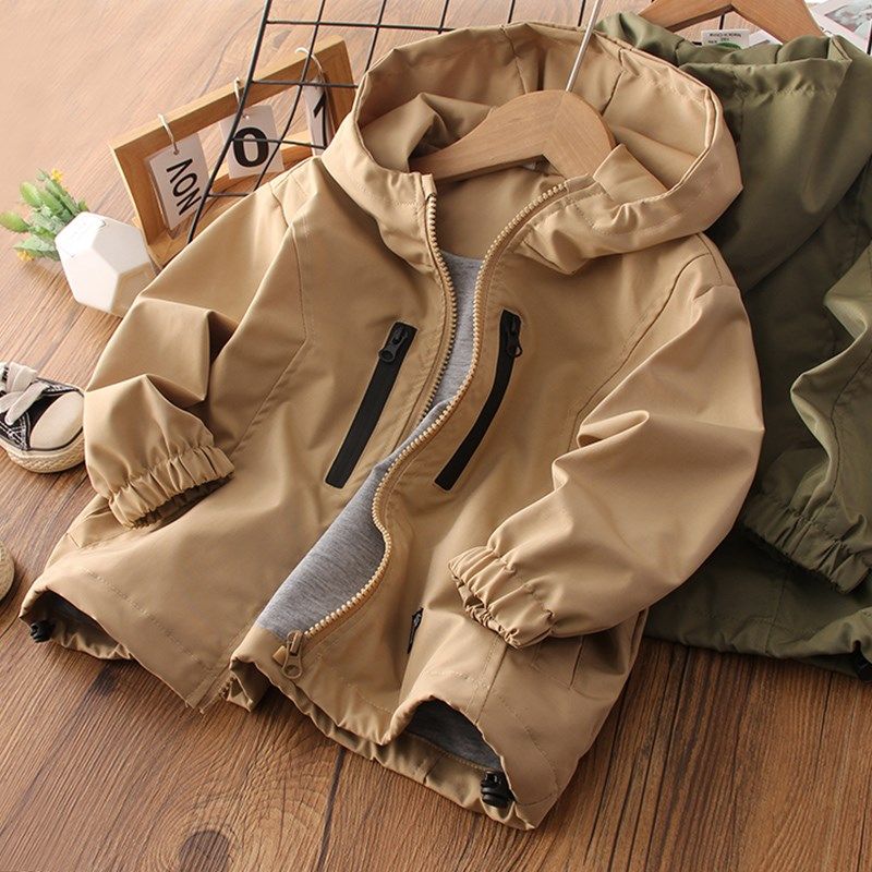男童秋装外套2024新款儿童连帽风衣洋气春秋款男孩宝宝拉链夹克衫,童装/婴儿装/亲子装,普通外套,淘宝优惠券,粉丝福利购,淘宝优惠卷
