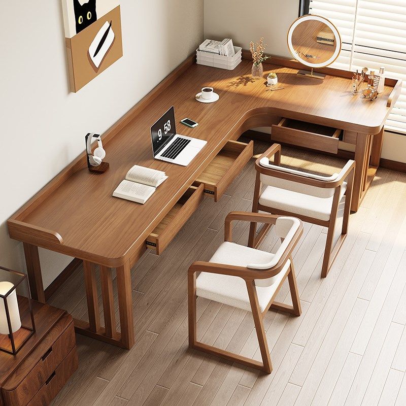 一体转角书桌家用靠墙工作台学习桌卧室拐角台式电脑桌带抽屉定制,住宅家具,转角桌,淘宝优惠券,粉丝福利购,淘宝优惠卷