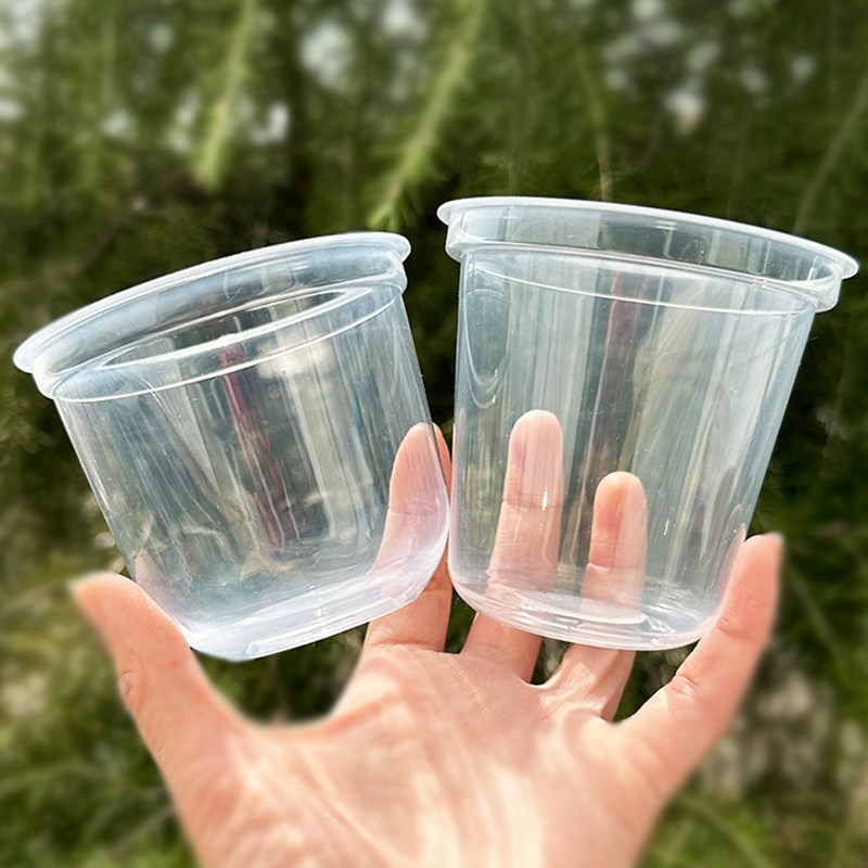 90口径加厚高透U型奶茶杯光杯胖胖杯 一次性柠檬茶果汁饮料塑杯子