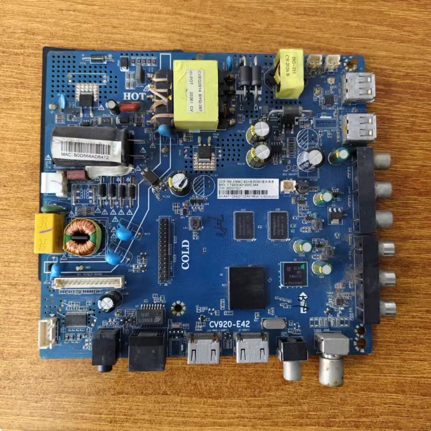 杂牌 50寸 组装机主板CV920-E42 45-70V/600MA(45W)屏CC500PV5D