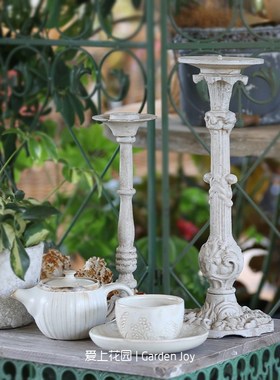 爱上花园 园艺杂货铸S铁 铸铁烛台